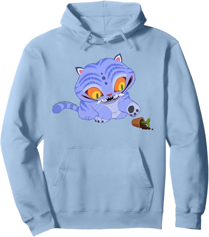 View 1 of KPop Demon Hunters Halloween Derpy Playing With Plant Vase Pullover Hoodie
