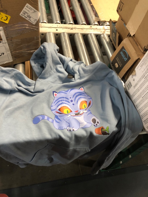 View 2 of KPop Demon Hunters Halloween Derpy Playing With Plant Vase Pullover Hoodie