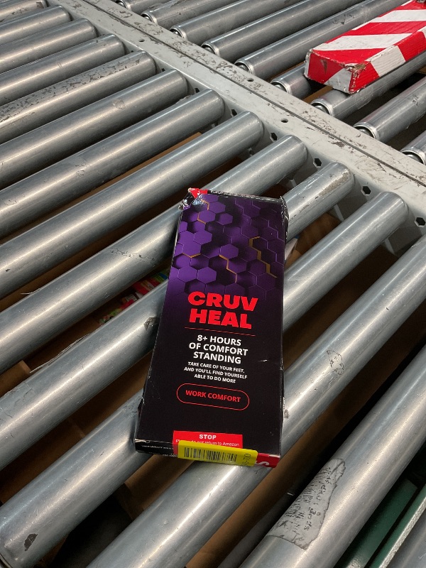 Photo 1 of (New) Work Comfort Orthotic Insoles - Anti Fatigue Shoe Insert Men Women - Low Arch Support - Shock Absorption - Foot Pain Relief - Work Boot Insoles (Violet Hexagons, S)