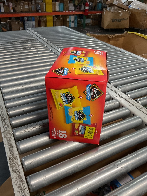 Photo 1 of *** EXPIRATION: February 9, 2026 ***
On The Border Tortilla Chips Variety Pack, 18 Count Single-Serve Bags (1 oz Each) – Includes Tortilla Rounds, Queso Flavored Tortilla Rounds, and Salsa Flavored Tortilla Rounds – Perfect for Snacking, Lunches, and On-t