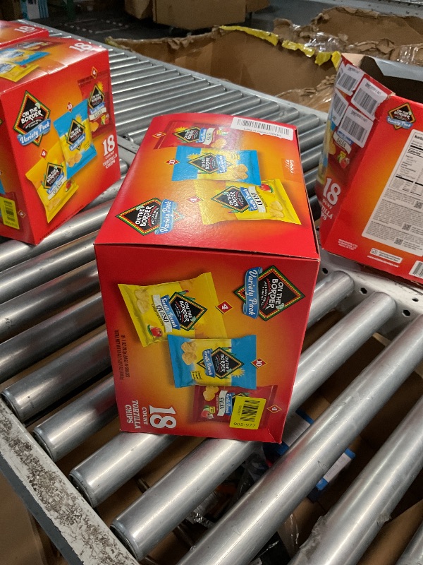 Photo 1 of *** EXPIRATION: February 9, 2026 *** On The Border Tortilla Chips Variety Pack, 18 Count Single-Serve Bags (1 oz Each) – Includes Tortilla Rounds, Queso Flavored Tortilla Rounds, and Salsa Flavored Tortilla Rounds – Perfect for Snacking, Lunches, and On-t