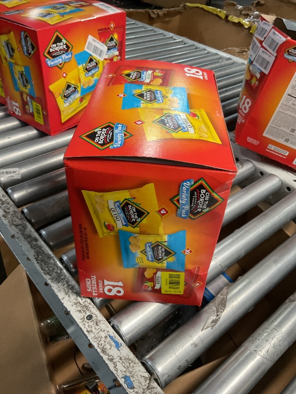 Photo 1 of *** EXPIRATION: February 9, 2026 *** On The Border Tortilla Chips Variety Pack, 18 Count Single-Serve Bags (1 oz Each) – Includes Tortilla Rounds, Queso Flavored Tortilla Rounds, and Salsa Flavored Tortilla Rounds – Perfect for Snacking, Lunches, and On-t