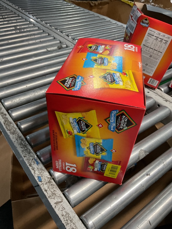 Photo 1 of *** EXPIRATION: February 9, 2026 *** On The Border Tortilla Chips Variety Pack, 18 Count Single-Serve Bags (1 oz Each) – Includes Tortilla Rounds, Queso Flavored Tortilla Rounds, and Salsa Flavored Tortilla Rounds – Perfect for Snacking, Lunches, and On-t