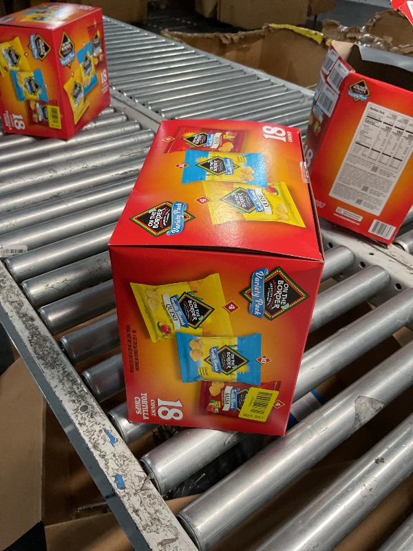 Photo 1 of *** EXPIRATION: February 9, 2026 *** On The Border Tortilla Chips Variety Pack, 18 Count Single-Serve Bags (1 oz Each) – Includes Tortilla Rounds, Queso Flavored Tortilla Rounds, and Salsa Flavored Tortilla Rounds – Perfect for Snacking, Lunches, and On-t