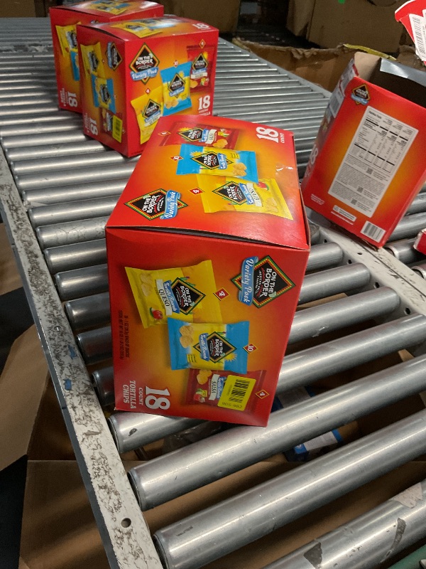 Photo 1 of *** EXPIRATION: February 9, 2026 *** On The Border Tortilla Chips Variety Pack, 18 Count Single-Serve Bags (1 oz Each) – Includes Tortilla Rounds, Queso Flavored Tortilla Rounds, and Salsa Flavored Tortilla Rounds – Perfect for Snacking, Lunches, and On-t