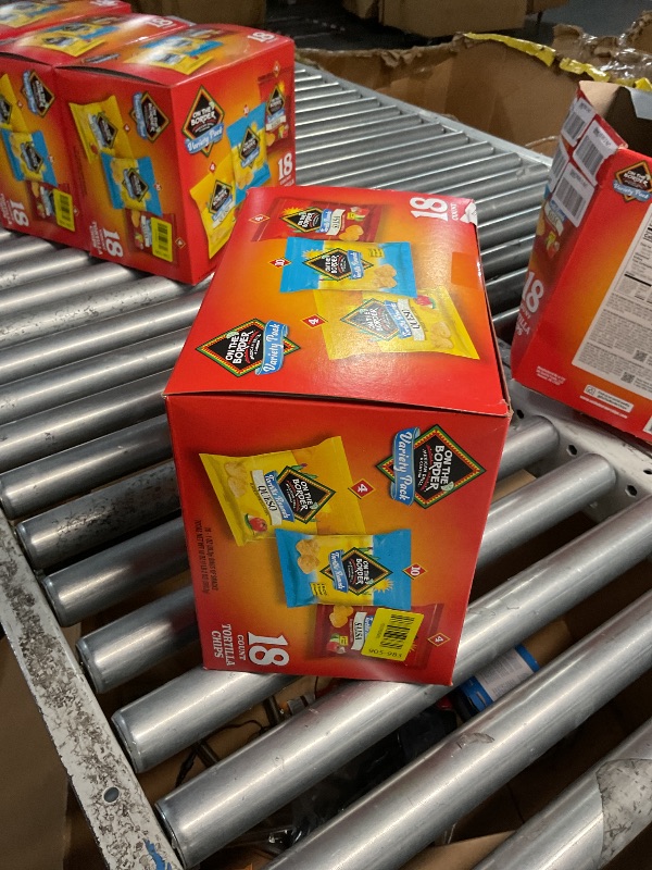 Photo 1 of *** EXPIRATION: February 9, 2026 *** On The Border Tortilla Chips Variety Pack, 18 Count Single-Serve Bags (1 oz Each) – Includes Tortilla Rounds, Queso Flavored Tortilla Rounds, and Salsa Flavored Tortilla Rounds – Perfect for Snacking, Lunches, and On-t