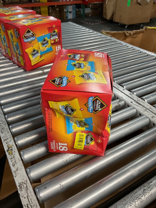 Photo 1 of *** EXPIRATION: February 9, 2026 *** On The Border Tortilla Chips Variety Pack, 18 Count Single-Serve Bags (1 oz Each) – Includes Tortilla Rounds, Queso Flavored Tortilla Rounds, and Salsa Flavored Tortilla Rounds – Perfect for Snacking, Lunches, and On-t