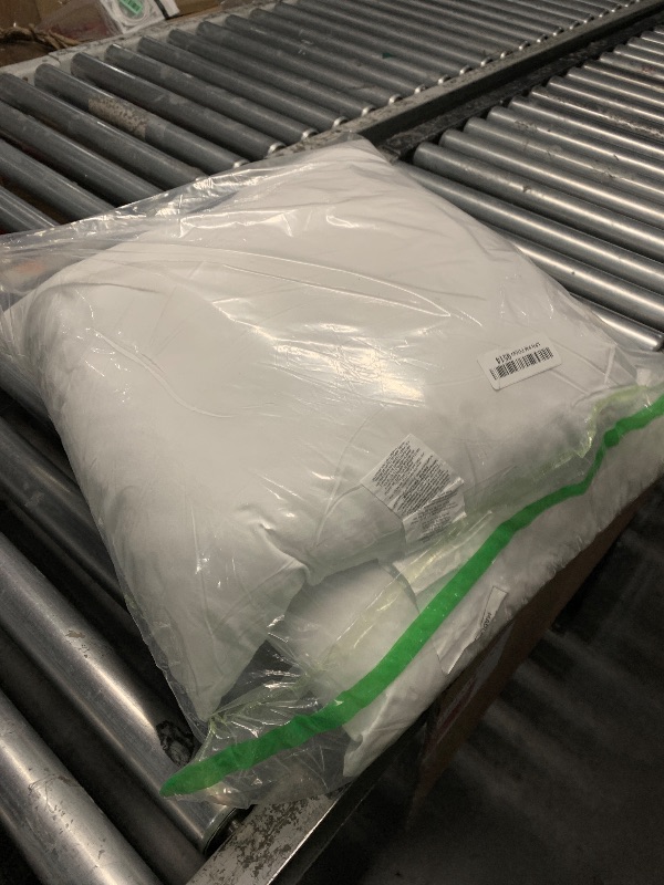 Photo 1 of Amazon Basics Square Hypoallergenic Pillow Insert, Sofa Bed Couch Decorative Stuffer, 18", 4 Pack