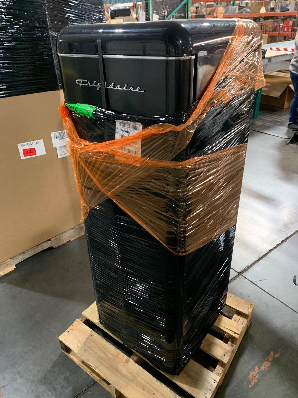 Photo 1 of *******TRUCK PICKUP TRUCK ONLY***Frigidaire EFR756, 2 Door Apartment Size RETRO Refrigerator with Top Freezer, Chrome Handles, 7.5 cu ft