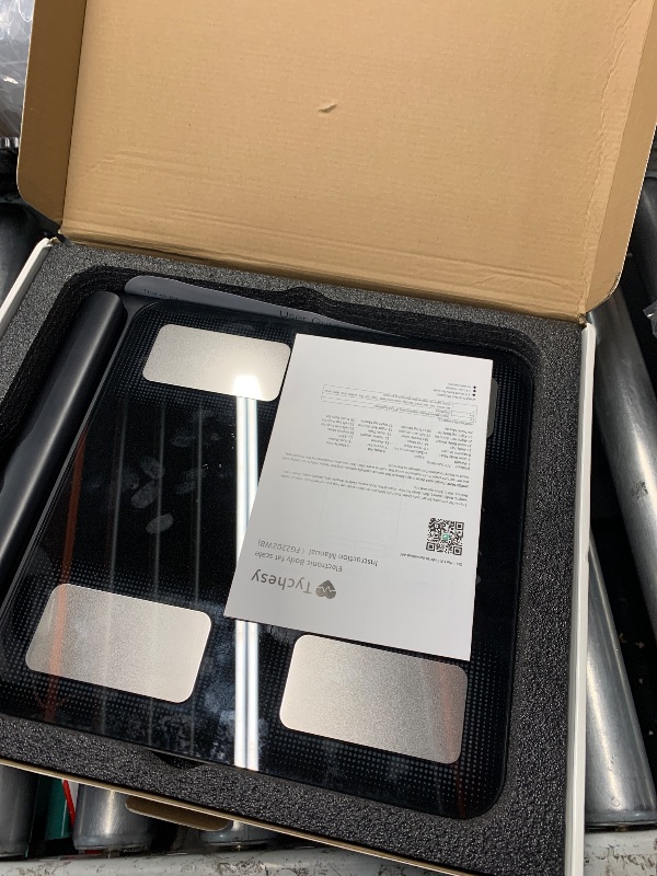 Photo 2 of Tychesy Body Pod Scale, 8-Sensor Smart Scale and Body Composition Analyzer, Digital Bathroom Monitor Measures Fat, Muscle Mass, BMI, Syncs with App for 24 Users