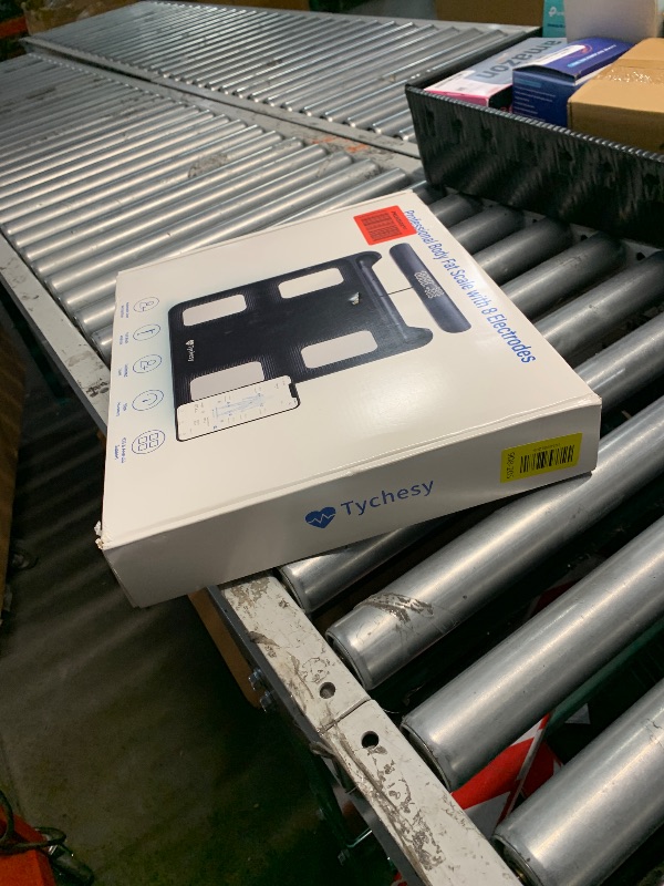 Photo 1 of Tychesy Body Pod Scale, 8-Sensor Smart Scale and Body Composition Analyzer, Digital Bathroom Monitor Measures Fat, Muscle Mass, BMI, Syncs with App for 24 Users