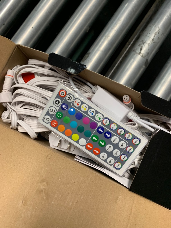 View 2 of **PARTS ONLY SEE NOTES*** Nexillumi Permanent Outdoor Lights for House, 100ft Smart RGB LED Lights Outside with 16 Million DIY Colors, IP67 Waterproof Eternity Eaves Lighting for Christmas Halloween Holiday Daily Decorations