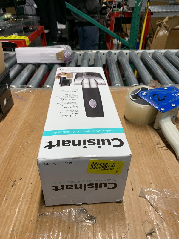 Photo 1 of ***(PARTS ONLY/ MAJOR DAMAGE/ NON FUNCTIONAL)***Waring Pro Professional Cordl Electric Wine Opener BPA with Foil Cutter, Brushed Stainless Steel