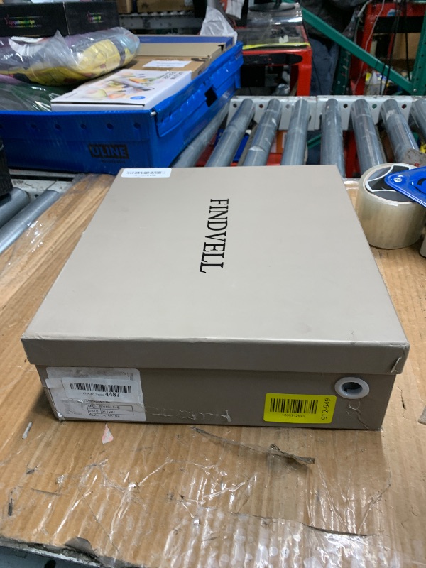 Photo 2 of FINDVELL Rhinestone Boots For Women Chunky Block Heeled Sparkly Platform Ankle Booties Glitter Shoes Wedding Bride Size 8