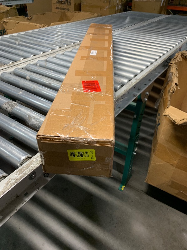 Photo 1 of ***FACTORY SEALED***
Woven Gray 6-Panel Single Rail Panel Track Extendable 48"-84" W x 91.4" H, Panel Width 15.75"