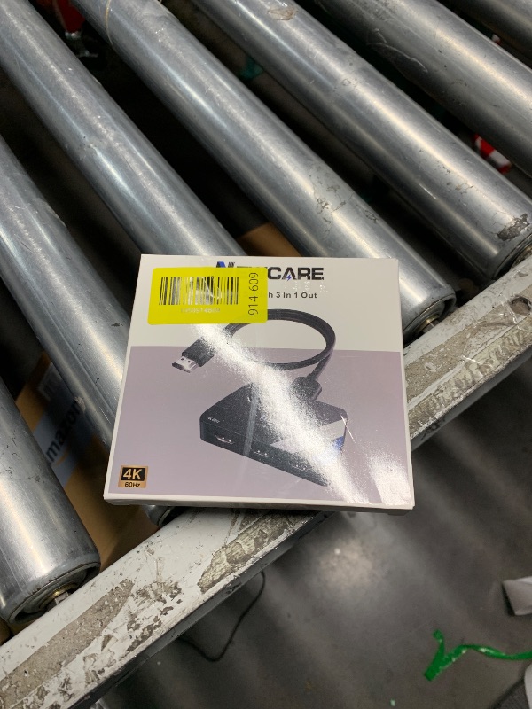 Photo 1 of [Upgrade] HDMI Switch 3 in 1 Out, 4K@60Hz HDMI 2.0 Switch Splitter with 2.6FT Long HDMI Cable, 3-Port HDMI Switcher Selector, Supports 4K 30Hz 3D 1080P HDCP2.2 for PS5 Xbox DVD Player Fire Stick PC