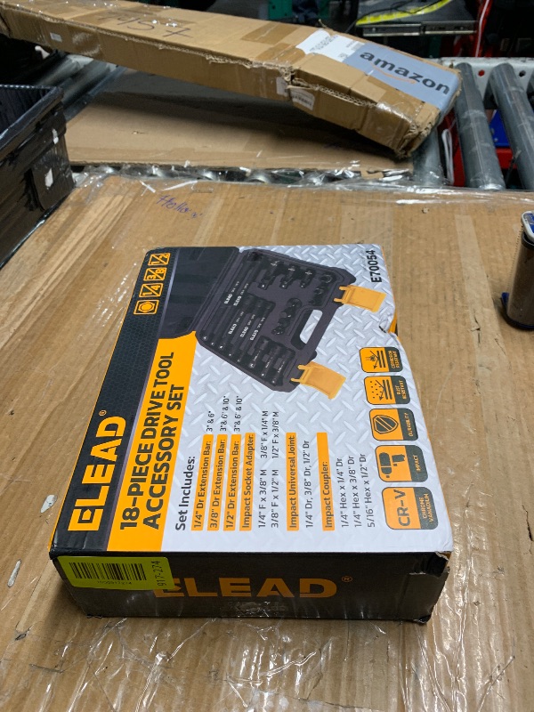 Photo 1 of 18-Pieces Impact Socket Extension Set: 1/4", 3/8" & 1/2" Drive Socket Extension Bar, Socket Adapter Set, Swivel Universal Joints & Impact Coupler