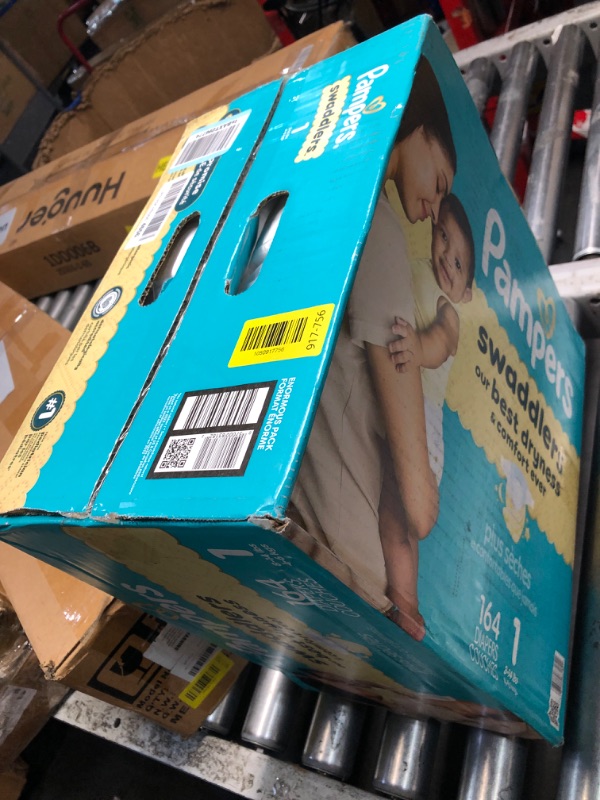 View 2 of ***FACTORY SEALED*** Pampers Swaddlers Diapers, Size 1 (8-14 lbs), 164 Count