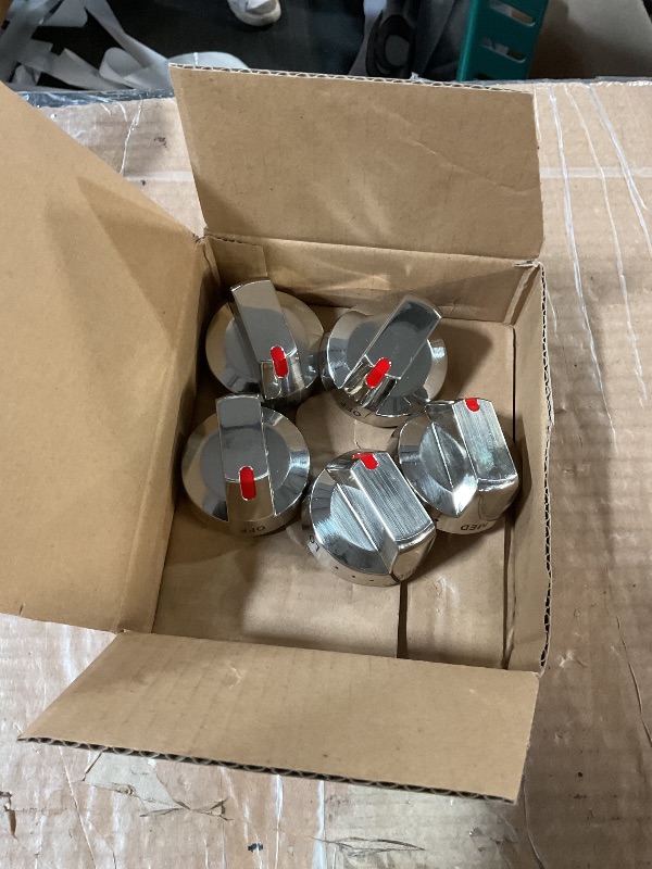 Photo 1 of ?5-Pack? Upgraded DG64-00473A Burner Control Dial Knob Range Oven Replacement Compatible with Samsung Gas Range/Oven/Stove,Sturdy Stainless Steel Reinforcement Ring.