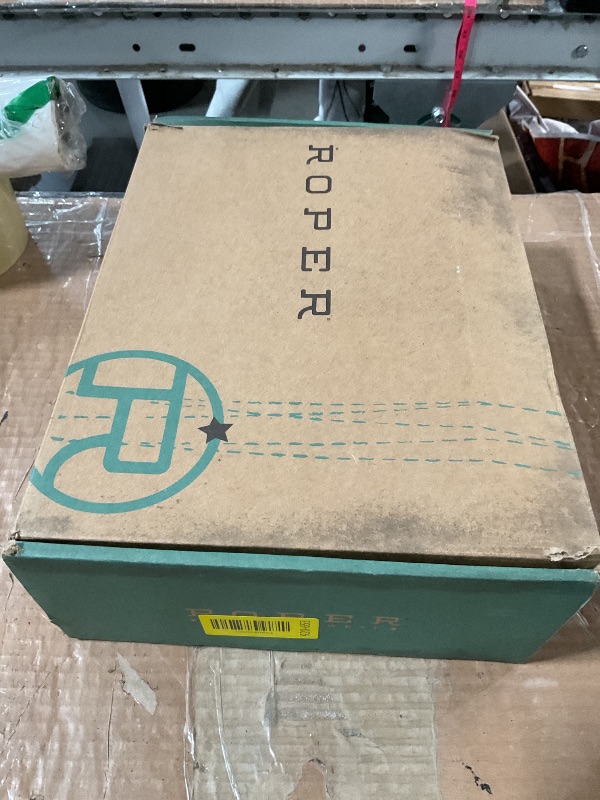 Photo 1 of ***DAMAGED - SEE NOTES/PICTURES***
ROPER Womens Short Stuff Embroidery Snip Toe Casual Boots Ankle Low Heel 1-2" - Brown - Size 10.5 B