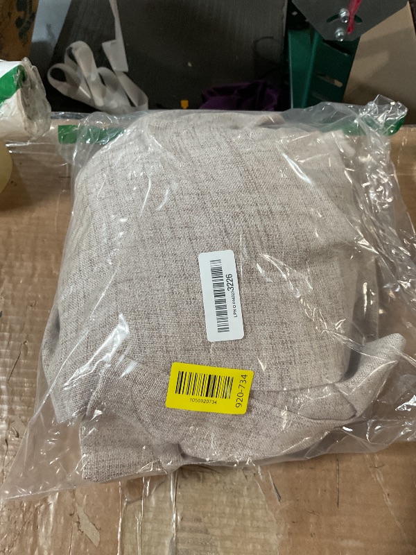 Photo 1 of (only one panel) Airwill Natural Linen Curtains 108 Inch Long for Living Room 2 Panels - Light Filtering, Modern Design, Grommet, 52W x 108L