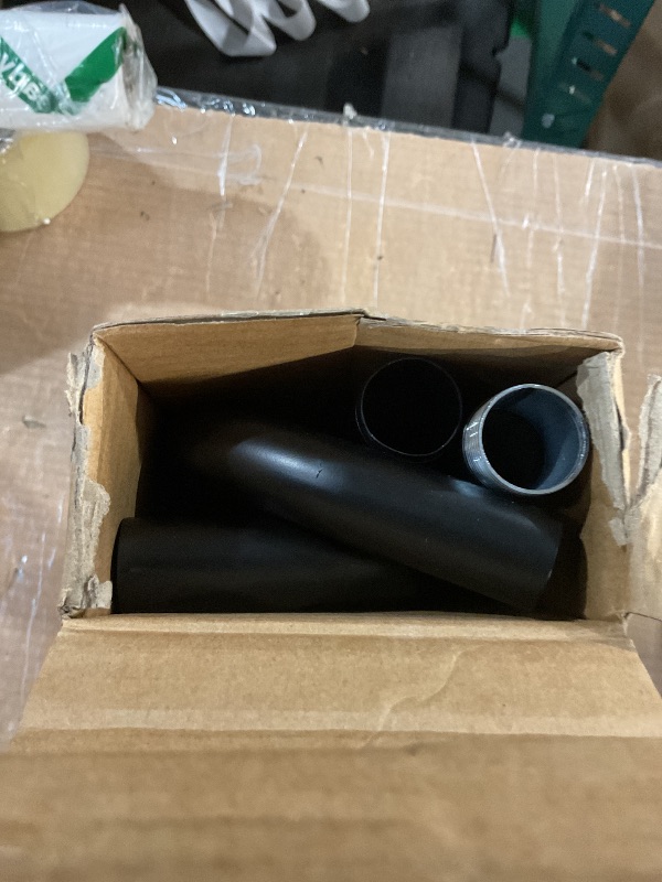 Photo 1 of (missing brackets) Black Curtain Rods for Windows 28-48Inch Heavy Duty French Return Rod, Wrap Around Blackout Curtain Rods