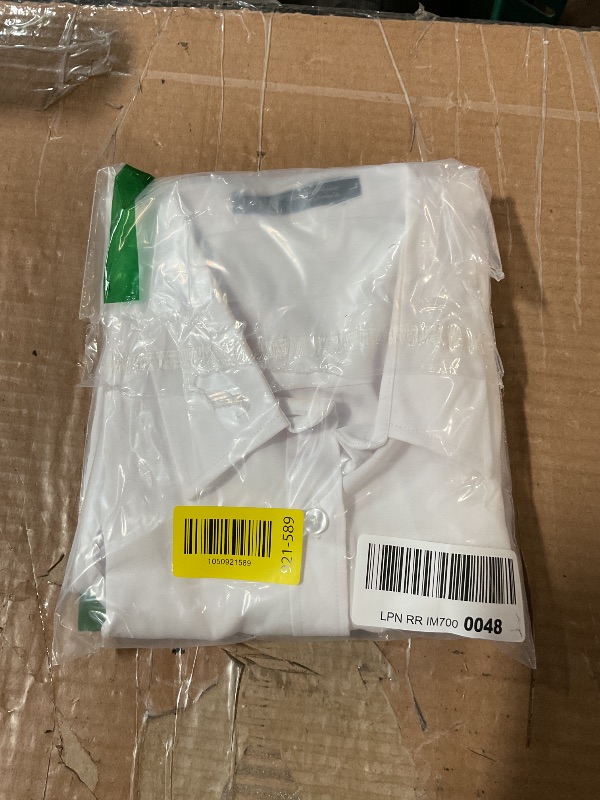 Photo 1 of ***DAMAGED - SEE NOTES/PICTURES*** J.VER Womens Dress Shirts Long Sleeve Button Down Shirt Wrinkle-Free Business Casual Blouse Office Work Tops White Large