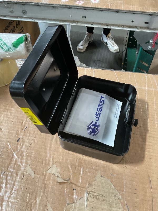 Photo 1 of (missing tray) Jssmst Cash Box with Money Tray and Combination Lock - Secure Medication Lock Box