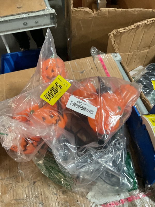 Photo 1 of ***(PARTS ONLY/ NON FUNCTIONAL)***BRIGHTDECK Halloween Pumpkin Stake Lights, Set of 10 Decorative Solar Pumpkin Lights, Waterproof Halloween Decorations for Outdoor Garden and Yard