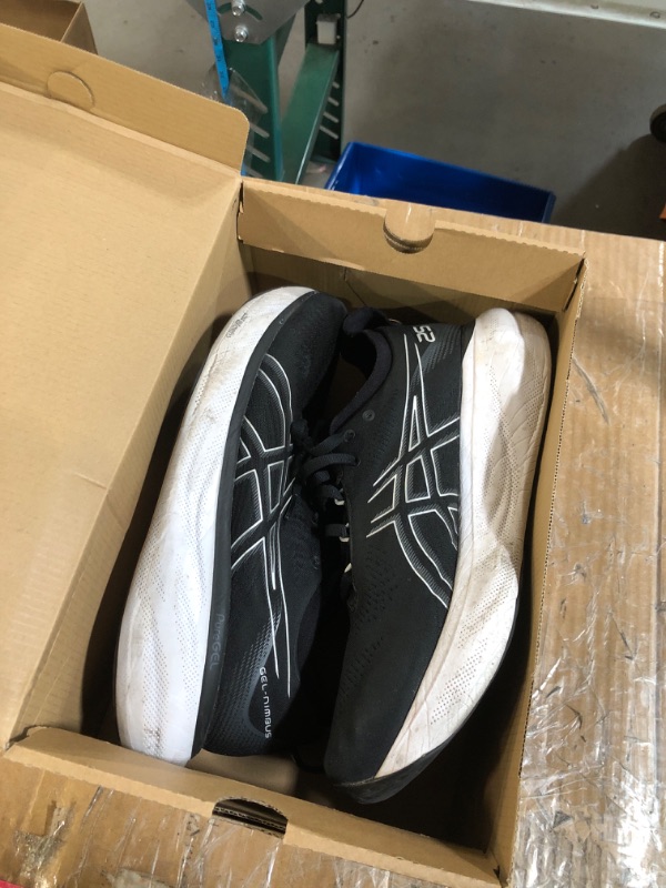 Photo 1 of ***DAMAGED - SEE NOTES/PICTURES*** ASICS Men's Gel-Cumulus 25 Running Shoes, 11.5men/13women, Black/Concrete