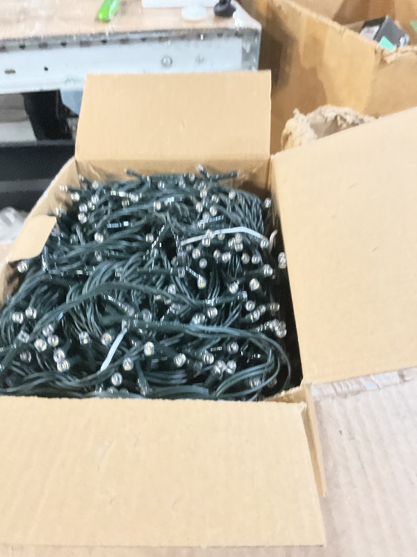 Photo 1 of [2 Pack] Christmas Lights Outdoor, 210FT 600LED Connectable String Lights Waterproof, Twinkle Lights with 8 Modes, Christmas String Lights Indoor Green Wire for Yard Party Christmas Decorations