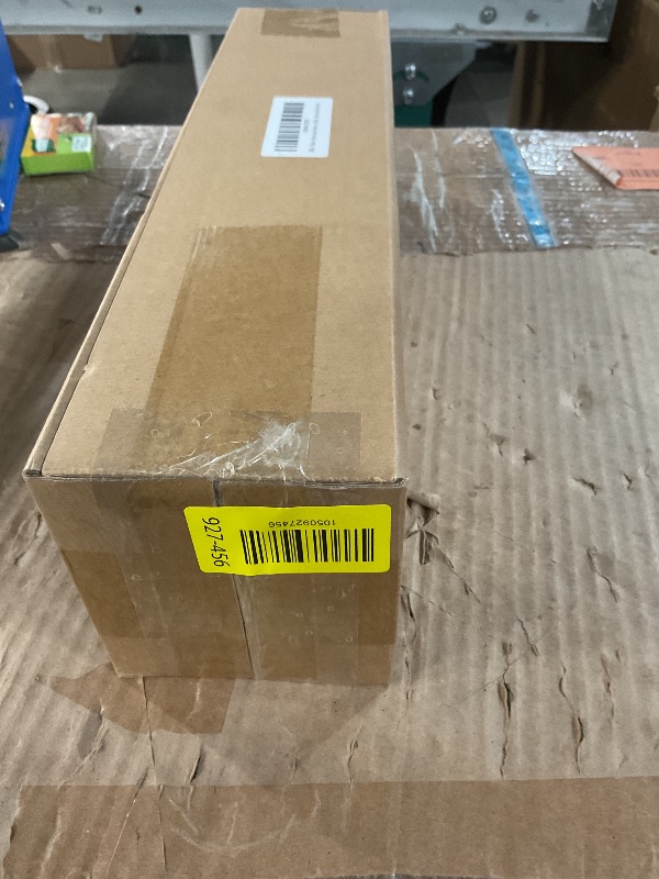 Photo 1 of "Black Wrap Around Industrial Curtain Rod, 32-144 Inches Adjustable, 1-Inch Diameter, Black - Indoor and Outdoor Use"