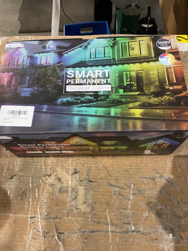 Photo 1 of (incomplete item) LPDISPLAY 150ft 120led Permanent Christmas Lights Outdoor, RGB+IC Color Changing for Year-Round Decor