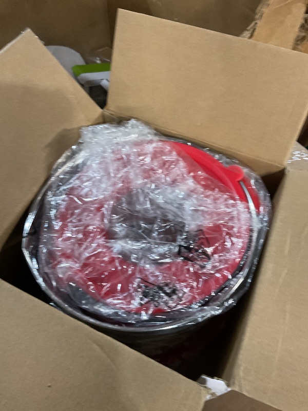 Photo 1 of (used)(unknown if complete) HAPPY KIT 18/8 Mixing Bowls with Lids Set of 2,Stainless Steel Mixing Bowl with Pour Spout, Non-slip Handle and Bottoms