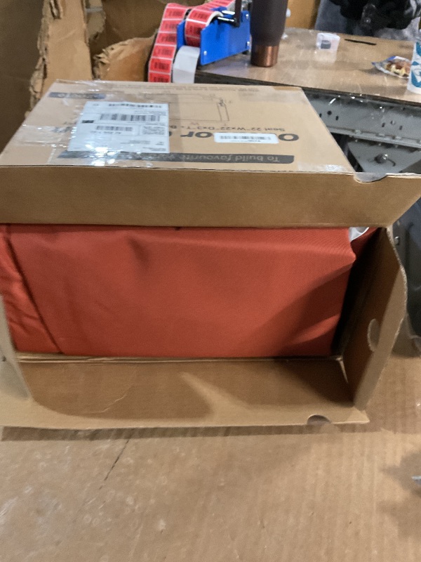 Photo 1 of Favoyard Deep Seat Patio Cushion Set 22 x 22 Inch Waterproof Outdoor Chair Cushions for Patio Furniture with Fade Resistant and Removable Cover with Handle & Adjustable Straps for Patio, Yard, Garden