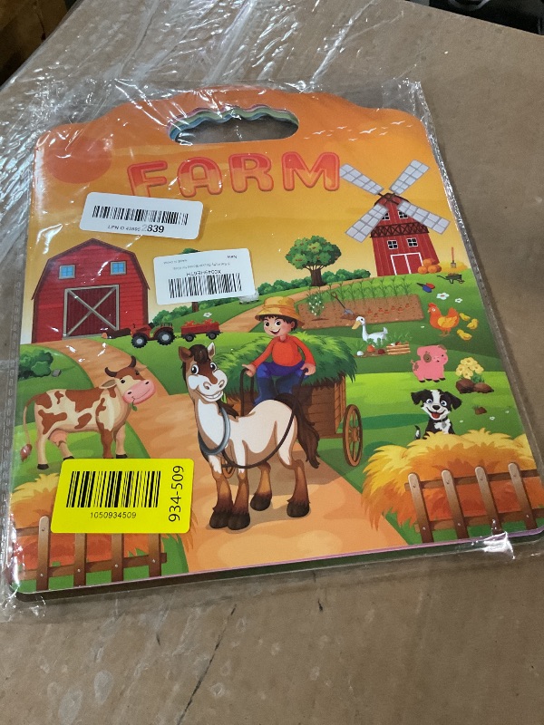 Photo 1 of 6Set Reusable Sticker Books for Toddlers 2-4 Years, Toddler Sticker Books Ages 1-3, Kids Puffy Activity Book Set Include Animal,Farm,Princess,Vehicles,Ocean,Dinosaurs