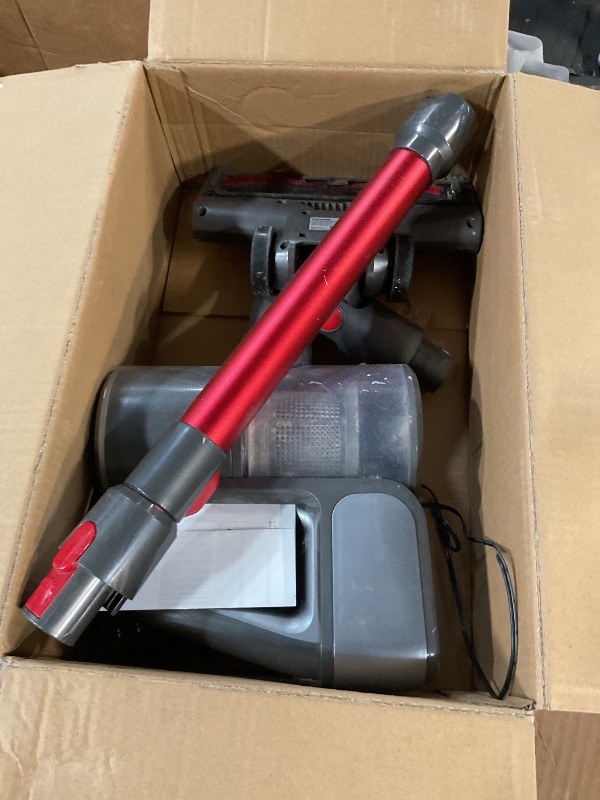 Photo 1 of ***DAMAGED - SEE NOTES/PICTURES***  VIAFLY Cordless Vacuum Cleaner, Upgraded 550W 45Kpa 60Mins Vacuum Cleaners for Home, Anti-Tangle Stick Vacuum with Self-Standing, LED Display, 8-in-1 Wireless Vacuum for Carpet Pet Hair Hardfloor