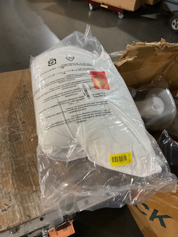 Photo 1 of ****ONLY ONE PILLOW****Amazon Basics Down-Alternative Pillows for Stomach and Back Sleepers, Soft Density, 20 x 36 inches, 2-Pack, White