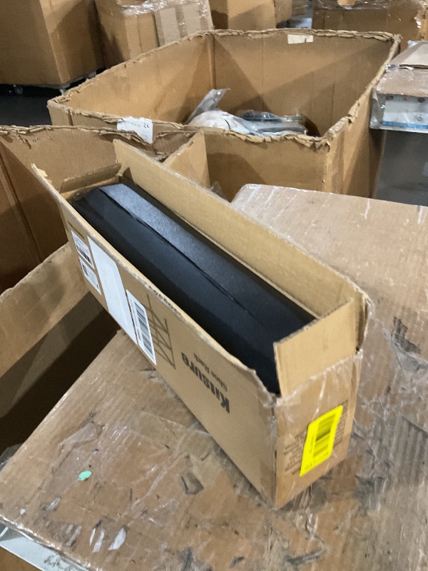 Photo 2 of Kitsure Shoe Rack - Non-Woven Shoe Rack Shelf, Shoe Organizer for Closet, Entryway, Garage & Corridor, Stackable Shoe Shelves, 27.5" Wide - 3 Tier, Black