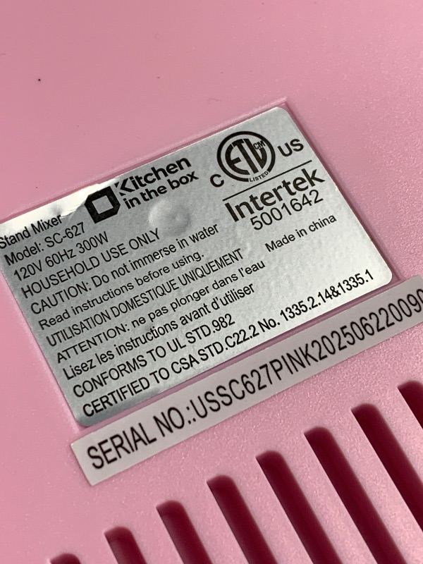 Photo 1 of (used)(see images) Kitchen in the box Stand Mixer,3.2Qt Small Electric Food Mixer,6 Speeds Portable Lightweight Kitchen Mixer