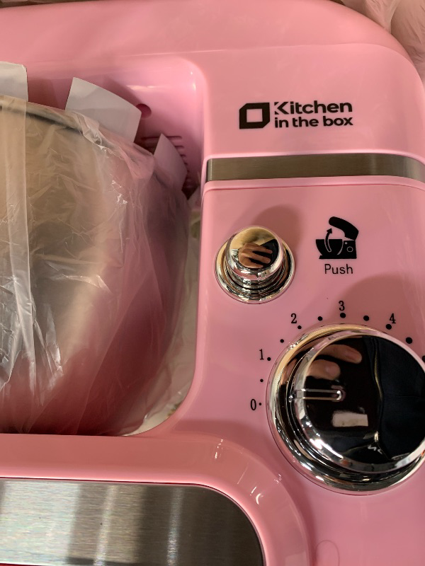 Photo 1 of (used)(see images) Kitchen in the box Stand Mixer,3.2Qt Small Electric Food Mixer,6 Speeds Portable Lightweight Kitchen Mixer