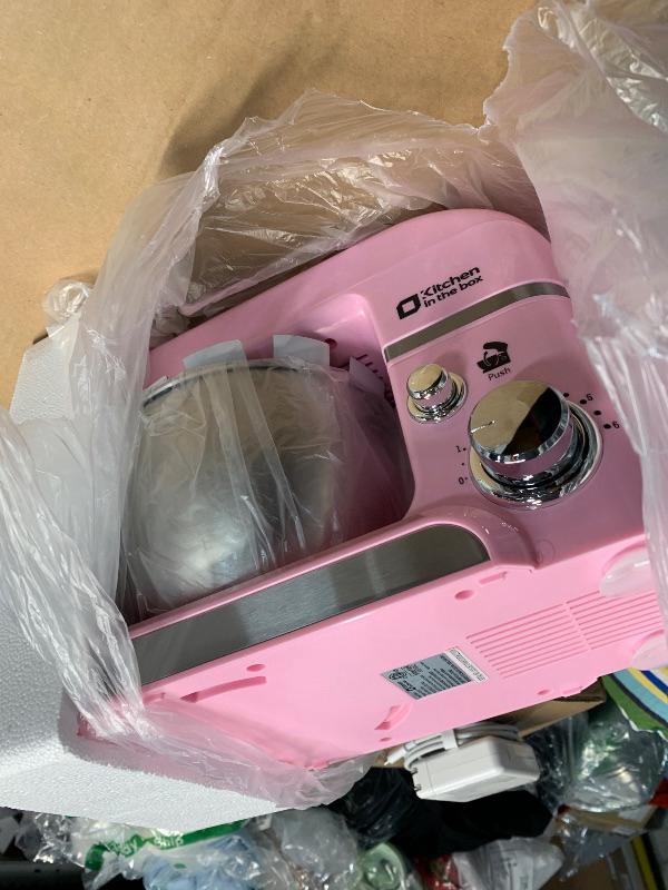 Photo 1 of (used)(see images) Kitchen in the box Stand Mixer,3.2Qt Small Electric Food Mixer,6 Speeds Portable Lightweight Kitchen Mixer