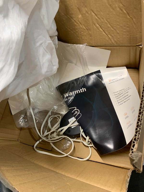 Photo 1 of ***HEAVILY USED AND STAINED*** Bwarm Electric Heated Mattress Pad Twin XL Size, 39" x 80", Bed Warmer, 9 Heat Settings, 1-12 Hours Auto Off, Deep Pocket, Fast Heating, Machine Washable, Soft and Cozy