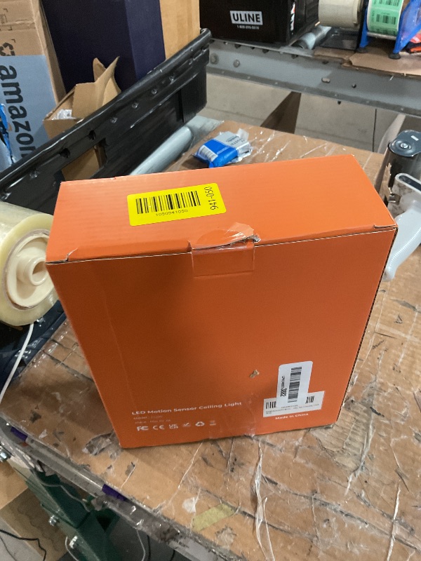 Photo 1 of ***(MISSING REMOTE)***RIRIBEN Rechargeable Motion Sensor Ceiling Light Indoor, 10000mAh Battery Operated Closet Light with Remote Control, Magnetic Mount Shower Light for Bathroom/Pantry/Garage 2-Pack