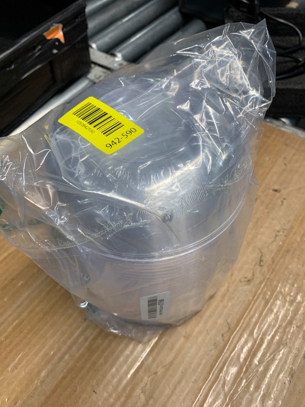 Photo 1 of [30 Pack 16 OZ Bowls] Edge Collection Clear Plastic Party Bowls Premium heavyweight Elegant Disposable Tableware Dishes