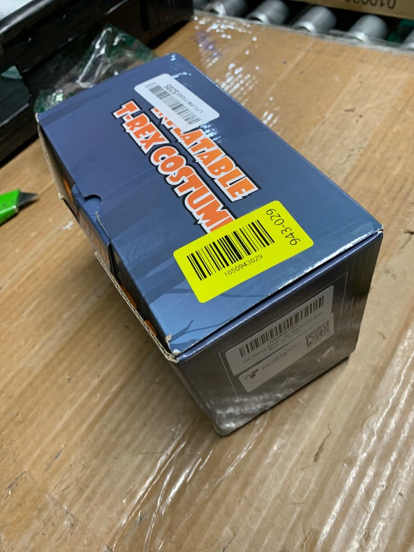 Photo 1 of ***DAMAGED - SEE NOTES/PICTURES*** viwzon Inflatable T-Rex Costume, Kids Dinosaur Blow Up Suit for Halloween Cosplay Themed Parties, Dino Costume, Brown