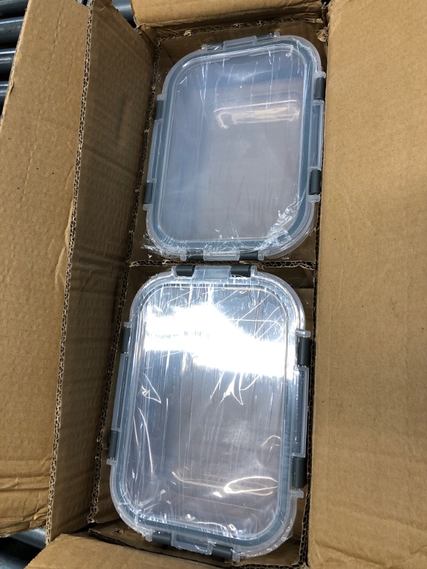 Photo 1 of [8-Pack,30 oz]Glass Meal Prep Containers,Glass Food Storage Containers,Airtight lunch Containers with Lids, Microwave, Oven, Freezer and Dishwasher