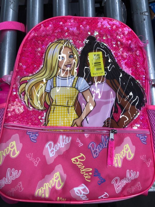 Photo 1 of Barbie 5-Piece 16" Backpack set featuring Barbie and Friends.