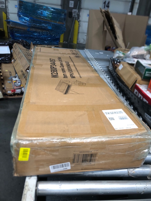 Photo 1 of (used)(missing instructions) KEIKI Queen Size Metal Loft Bed Frame with Convertible Staircase, Built-in Storage Shelves and Wardrobe, Loft Bed with Solid Slats