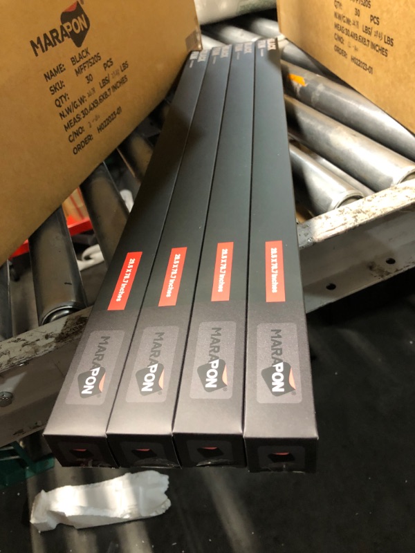 Photo 1 of ***FACTORY SEALED*** ( pack of 4 ) MARAPON® Window Privacy Film - Black Static-Adhesive Window Film [29.5x78.7”] Privacy Window Film - UV Blocking Window Film Blackout Window Film - Static Window Film - Frosted Glass Window Film